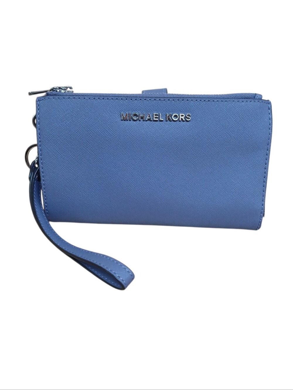 MICHAEL Michael Kors Leather Light Purple Wristlet Wallet with Silver Hardware